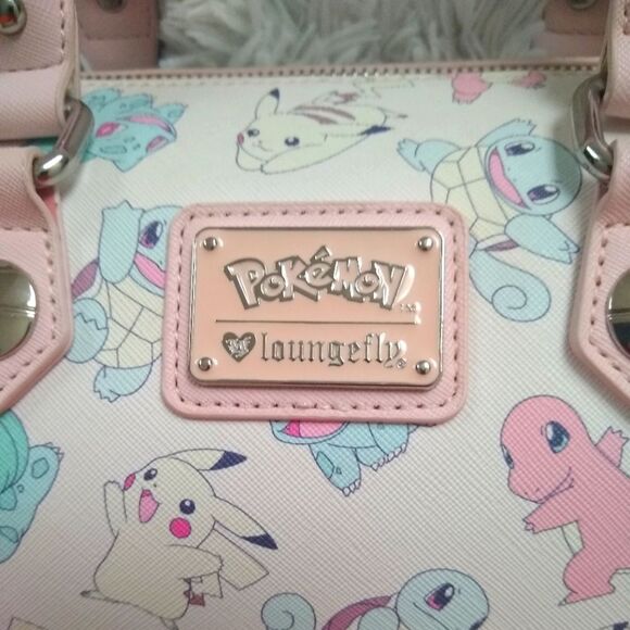 Loungefly Pokémon Starters Pastel Print Purse - Picture 9 of 16